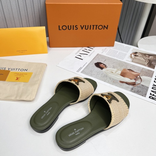 Replica Louis Vuitton Slippers For Women #1224744 $88.00 USD for Wholesale