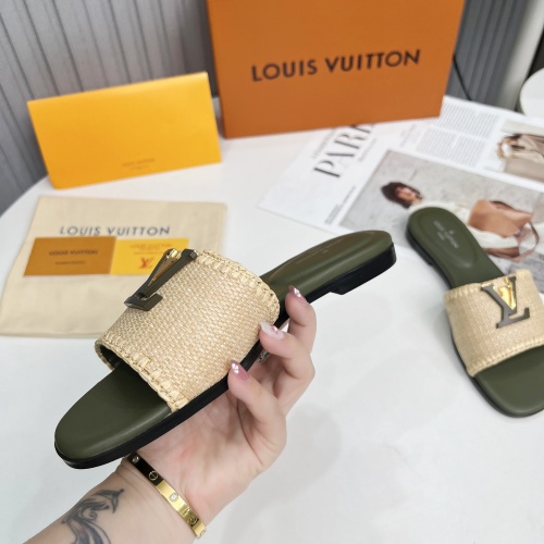 Replica Louis Vuitton Slippers For Women #1224744 $88.00 USD for Wholesale