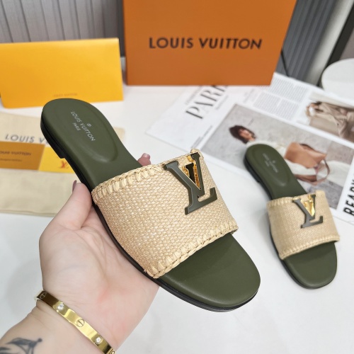 Replica Louis Vuitton Slippers For Women #1224744 $88.00 USD for Wholesale