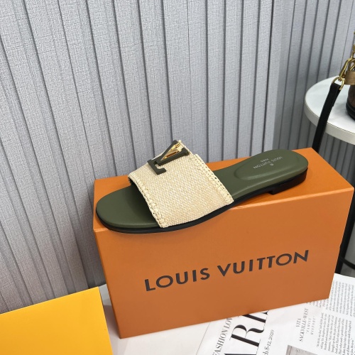 Replica Louis Vuitton Slippers For Women #1224744 $88.00 USD for Wholesale