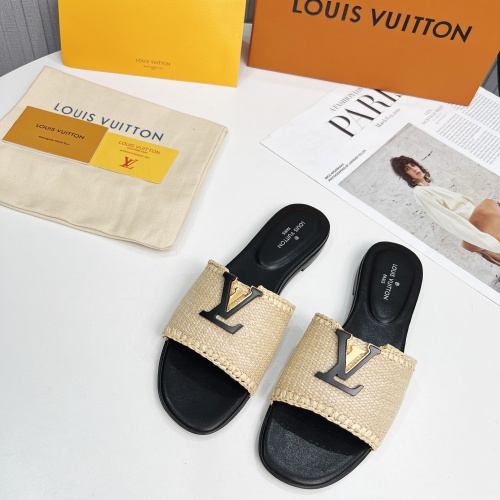 Wholesale Louis Vuitton Slippers For Women #1224745 $88.00 USD, Wholesale Quality Replica Louis Vuitton Slippers