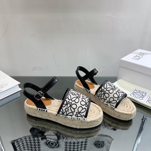 Replica LOEWE Sandal For Women #1224798 $98.00 USD for Wholesale