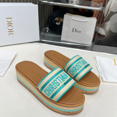 Replica Christian Dior Slippers For Women #1224872 $102.00 USD for Wholesale