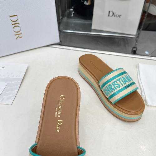 Replica Christian Dior Slippers For Women #1224872 $102.00 USD for Wholesale