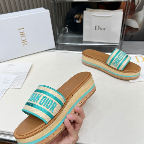 Replica Christian Dior Slippers For Women #1224872 $102.00 USD for Wholesale