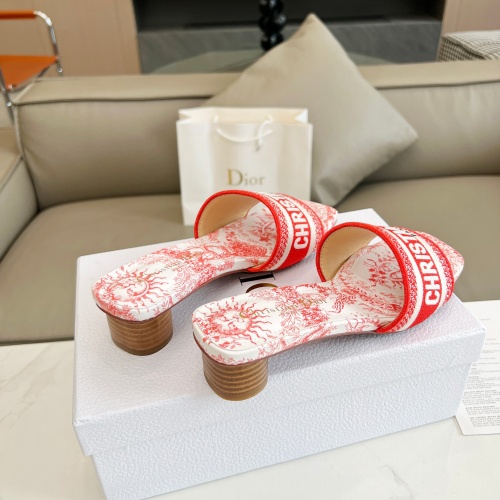 Replica Christian Dior Slippers For Women #1224878 $82.00 USD for Wholesale