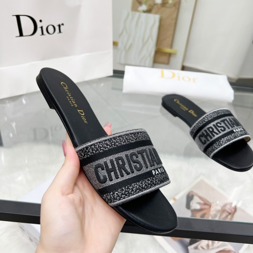 Replica Christian Dior Slippers For Women #1224880 $76.00 USD for Wholesale