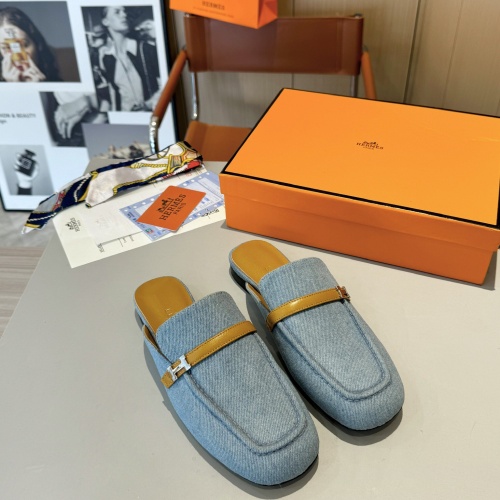 Replica Hermes Slippers For Women #1224895 $98.00 USD for Wholesale