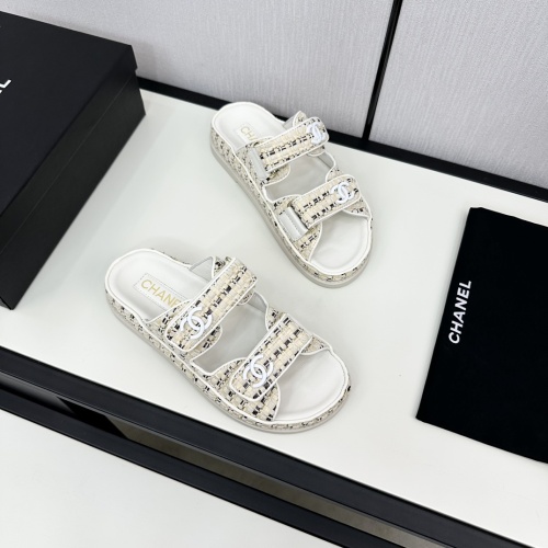 Replica Chanel Slippers For Women #1224968 $100.00 USD for Wholesale