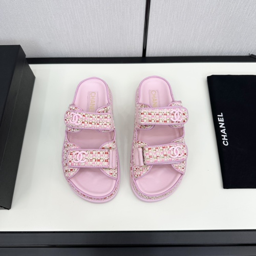 Wholesale Chanel Slippers For Women #1224969 $100.00 USD, Wholesale Quality Replica Chanel Slippers