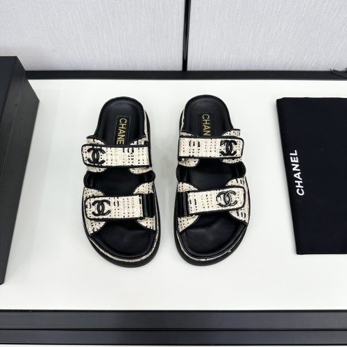 Wholesale Chanel Slippers For Women #1224989 $100.00 USD, Wholesale Quality Replica Chanel Slippers