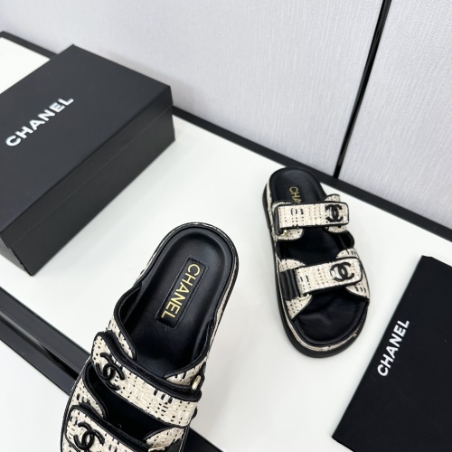 Replica Chanel Slippers For Women #1224989 $100.00 USD for Wholesale