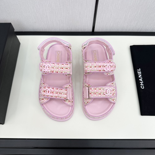 Wholesale Chanel Sandal For Women #1224990 $100.00 USD, Wholesale Quality Replica Chanel Sandal