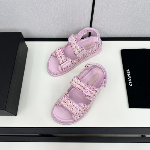 Replica Chanel Sandal For Women #1224990 $100.00 USD for Wholesale