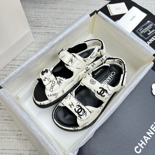 Wholesale Chanel Sandal For Women #1225036 $115.00 USD, Wholesale Quality Replica Chanel Sandal