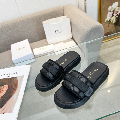 Wholesale Christian Dior Slippers For Women #1225055 $80.00 USD, Wholesale Quality Replica Christian Dior Slippers