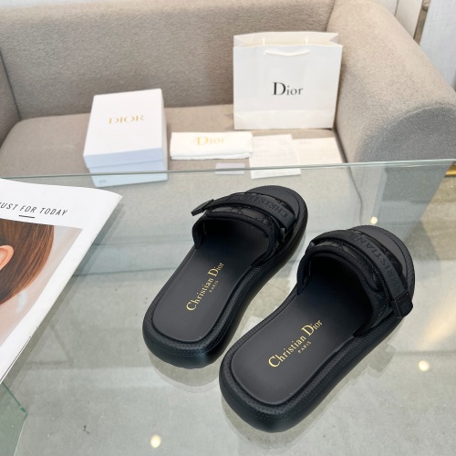 Replica Christian Dior Slippers For Women #1225055 $80.00 USD for Wholesale