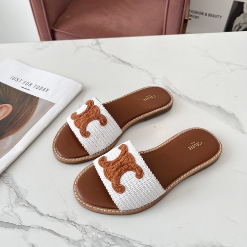 Wholesale Celine Slippers For Women #1225068 $68.00 USD, Wholesale Quality Replica Celine Slippers