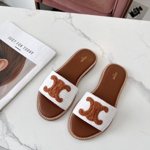 Replica Celine Slippers For Women #1225068 $68.00 USD for Wholesale