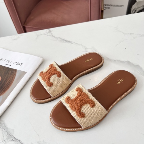 Wholesale Celine Slippers For Women #1225070 $68.00 USD, Wholesale Quality Replica Celine Slippers