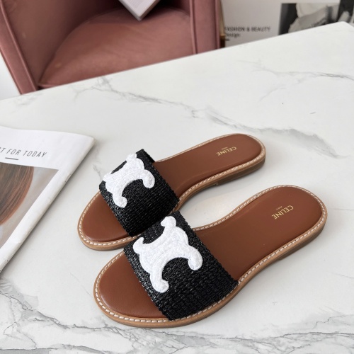 Wholesale Celine Slippers For Women #1225071 $68.00 USD, Wholesale Quality Replica Celine Slippers