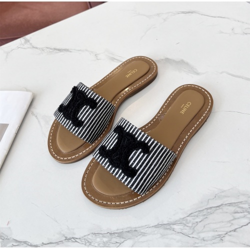 Wholesale Celine Slippers For Women #1225086 $82.00 USD, Wholesale Quality Replica Celine Slippers