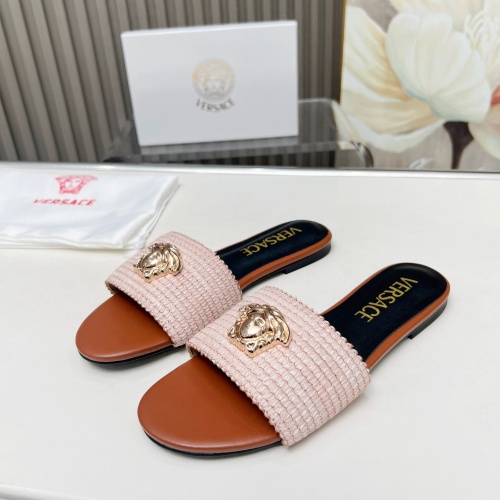 Wholesale Versace Slippers For Women #1225145 $82.00 USD, Wholesale Quality Replica Versace Slippers