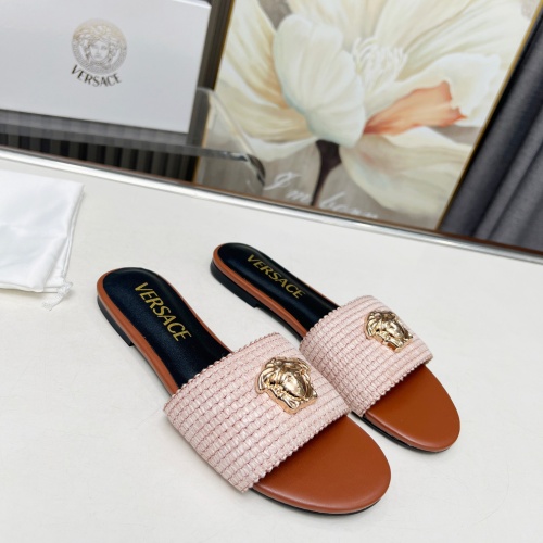 Replica Versace Slippers For Women #1225145 $82.00 USD for Wholesale