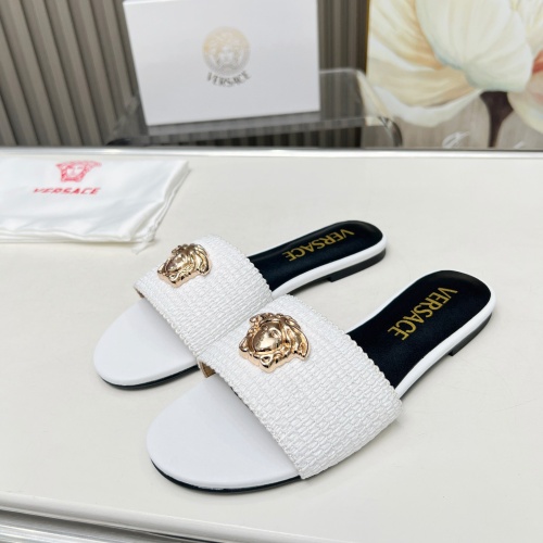 Wholesale Versace Slippers For Women #1225148 $82.00 USD, Wholesale Quality Replica Versace Slippers