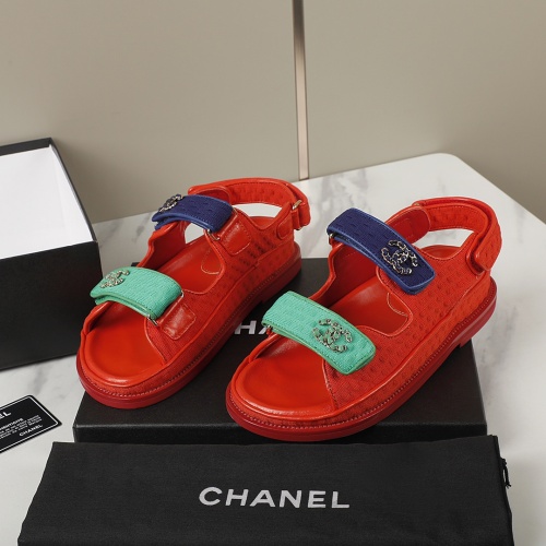 Wholesale Chanel Sandal For Women #1225240 $92.00 USD, Wholesale Quality Replica Chanel Sandal