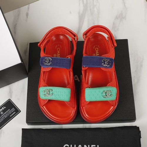 Replica Chanel Sandal For Women #1225240 $92.00 USD for Wholesale