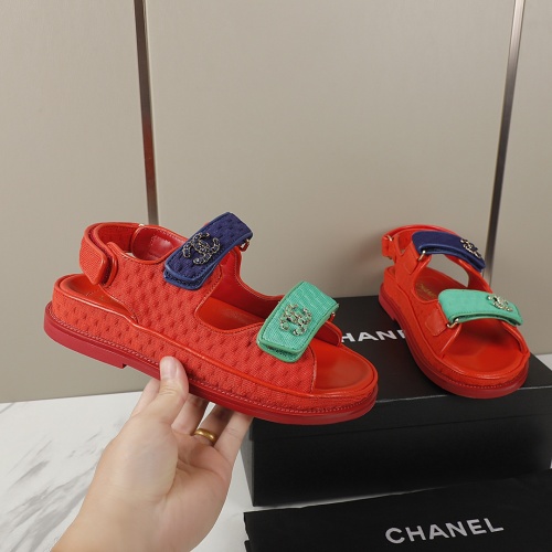 Replica Chanel Sandal For Women #1225240 $92.00 USD for Wholesale