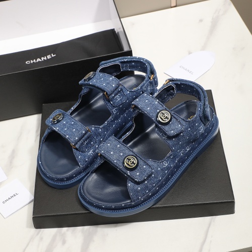 Wholesale Chanel Sandal For Women #1225242 $92.00 USD, Wholesale Quality Replica Chanel Sandal