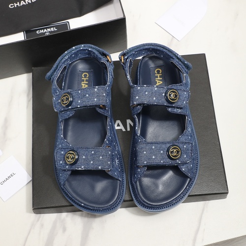 Replica Chanel Sandal For Women #1225242 $92.00 USD for Wholesale