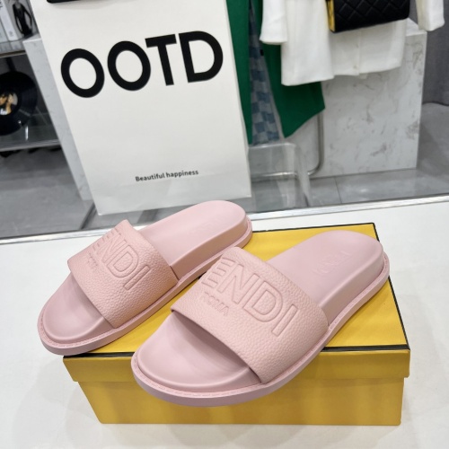 Wholesale Fendi Slippers For Women #1225272 $85.00 USD, Wholesale Quality Replica Fendi Slippers