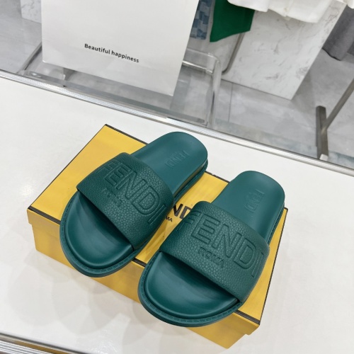 Wholesale Fendi Slippers For Men #1225277 $85.00 USD, Wholesale Quality Replica Fendi Slippers