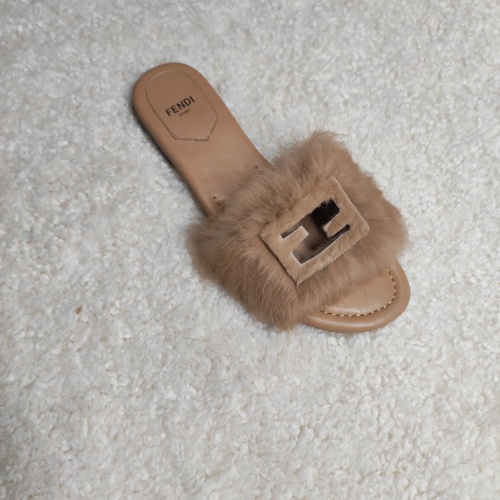 Wholesale Fendi Slippers For Women #1225287 $80.00 USD, Wholesale Quality Replica Fendi Slippers