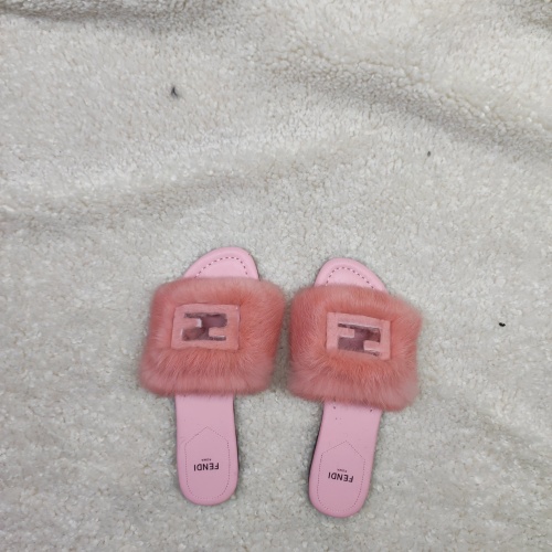 Wholesale Fendi Slippers For Women #1225296 $80.00 USD, Wholesale Quality Replica Fendi Slippers