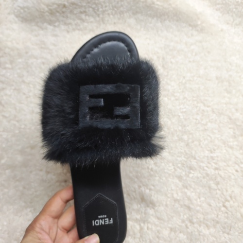 Wholesale Fendi Slippers For Women #1225298 $80.00 USD, Wholesale Quality Replica Fendi Slippers