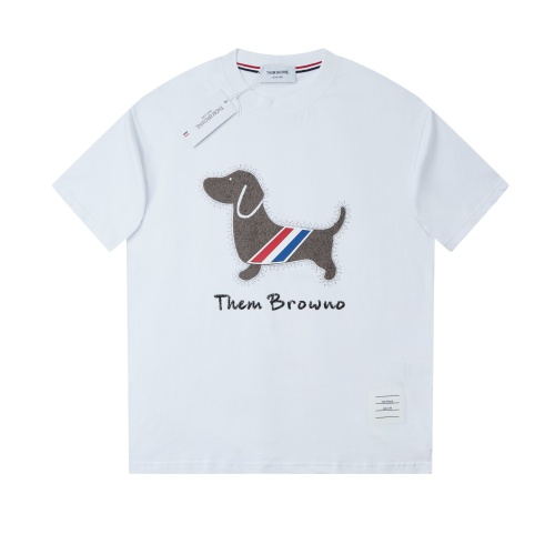 Wholesale Thom Browne TB T-Shirts Short Sleeved For Men #1225343 $72.00 USD, Wholesale Quality Replica Thom Browne TB T-Shirts