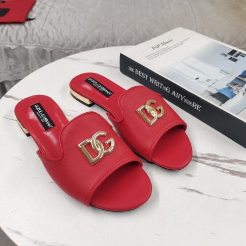 Wholesale Dolce &amp; Gabbana D&amp;G Slippers For Women #1225358 $122.00 USD, Wholesale Quality Replica Dolce &amp; Gabbana D&amp;G Slippers