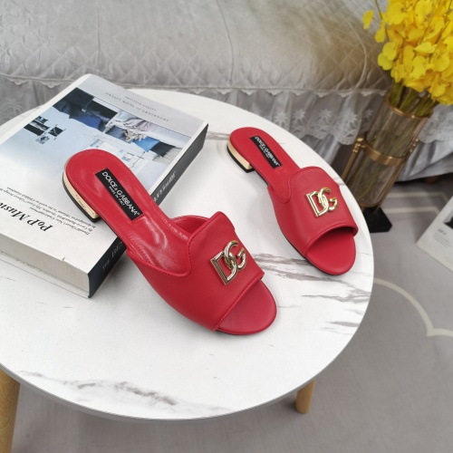 Replica Dolce & Gabbana D&G Slippers For Women #1225358 $122.00 USD for Wholesale