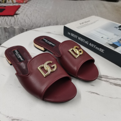 Wholesale Dolce &amp; Gabbana D&amp;G Slippers For Women #1225359 $122.00 USD, Wholesale Quality Replica Dolce &amp; Gabbana D&amp;G Slippers