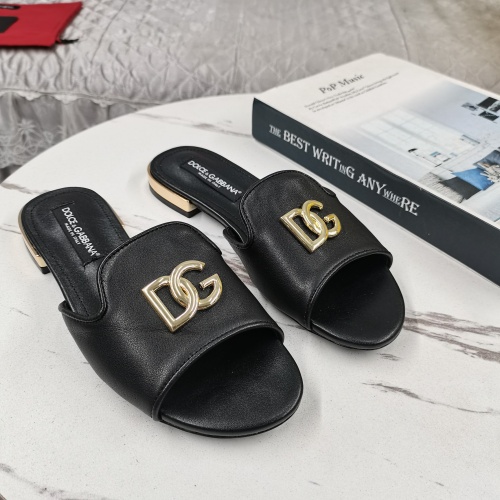 Wholesale Dolce &amp; Gabbana D&amp;G Slippers For Women #1225361 $122.00 USD, Wholesale Quality Replica Dolce &amp; Gabbana D&amp;G Slippers