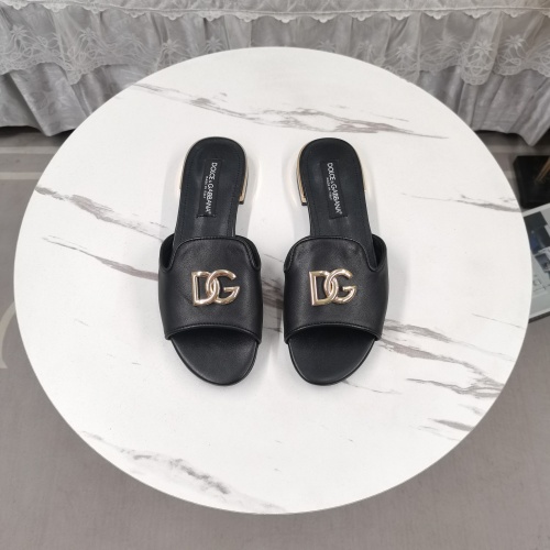 Replica Dolce & Gabbana D&G Slippers For Women #1225361 $122.00 USD for Wholesale