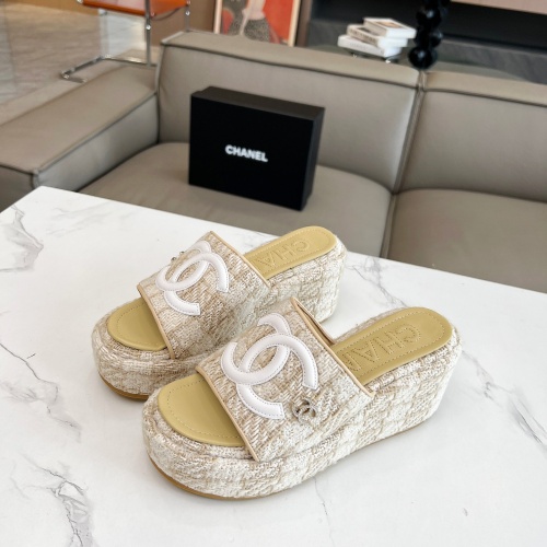 Wholesale Chanel Slippers For Women #1225402 $80.00 USD, Wholesale Quality Replica Chanel Slippers