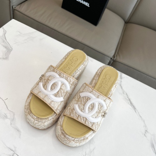 Replica Chanel Slippers For Women #1225402 $80.00 USD for Wholesale