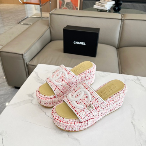 Wholesale Chanel Slippers For Women #1225403 $80.00 USD, Wholesale Quality Replica Chanel Slippers