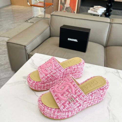 Wholesale Chanel Slippers For Women #1225404 $80.00 USD, Wholesale Quality Replica Chanel Slippers