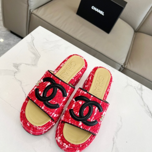 Replica Chanel Slippers For Women #1225413 $80.00 USD for Wholesale